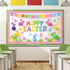 3D Easter Bulletin Board Set Happy Easter Honeycomb Classroom Decoration Easter Egg Rabbit Bunny Cutouts Spring Flower Paper-Cuts for Easter Party...