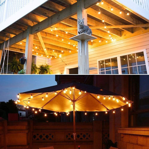 Abeja G40 LED Frosted Light Bulbs, 0.6W Shatterproof Plastic LED Bulbs, Frosted Globe Light Bulbs Fits C7/E12 Candelabra Base, for Outdoor String ...