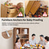 furniture anchors anti-tip baby proofing: Safety Straps Kit for Dresser Secure 400 lbs Bookcase to Wall Cabinet Wall Anchor 4 Pack...