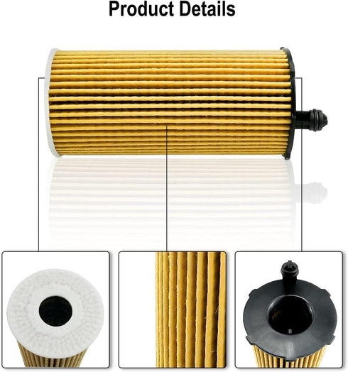 4 Pack 26320-3N000 Oil Filter Fit for Kia Carnival 3.5L Engine 2021 2022 with O-rings and Drain Plug Gaskets...