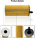 4 Pack 26320-3N000 Oil Filter Fit for Kia Carnival 3.5L Engine 2021 2022 with O-rings and Drain Plug Gaskets...