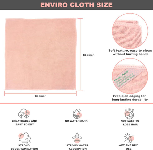 Enviro Cleaning Cloth, Reusable Cleaning Cloth, Basic Package, for Cleaning Home, car, Restaurant, bar, Hotel Office. Clean without leaving traces...