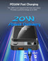 Magnetic Wireless Power Bank, 10000mAh Portable Charger with 15W Fast Wireless Charging 22.5W USB PD QC3.0 Type-C LED Display Battery Pack Compati...