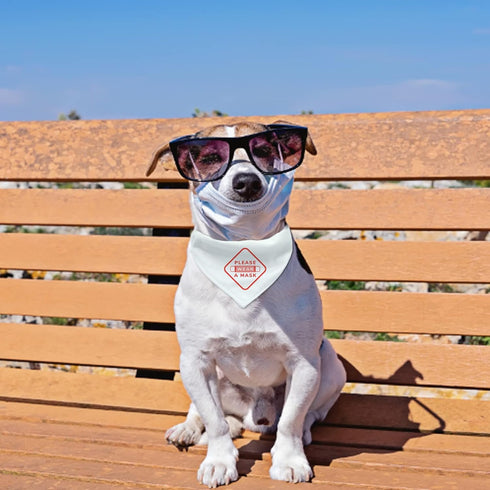 Dog Bandana Collar, 4 PCS White Triangle Dog Bandana with Adjustable Buckle Sublimation Blank DIY Dog Bandanas for Dogs and Cats, S...