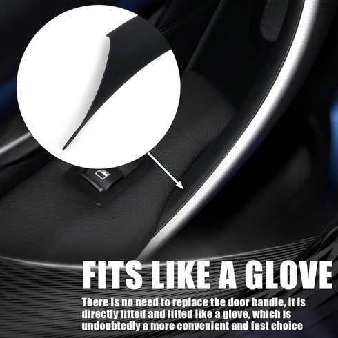 WEILEITE Interior Door Pull Sticky Handle Cover Accessories Fit for BMW 3 4 Series 318,320,328,330,335,M3 F30/F31/F34/F80 2012-2018 418,420,428,43...
