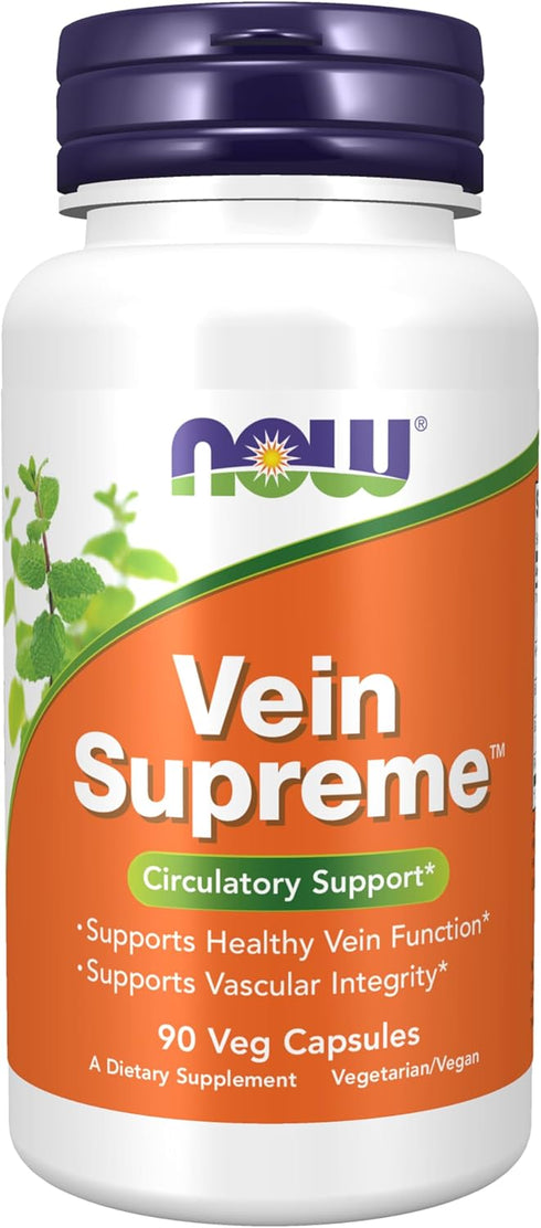 NOW Supplements, Vein Supreme™, Healthy Vein Function*, Circulatory Support*, 90 Veg Capsules...