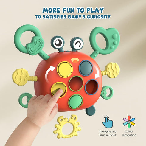 Montessori Toy for 1 2 3 4 Year Old Toddlers - Educational Activity Birthday Gifts Developing Sensory Toys for Pull String Activity Motor Skills -...