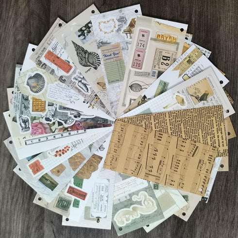 Vintage Aesthetic Stickers Set for Journaling Scrapbooking Laptop Water Bottles Adults Kids DIY Planners Journals Agendas Calendars Books Letters ...