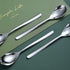 Teaspoons 12 Pieces, Homquen 6.6" Modern Design Stainless Steel Tea Spoons Set, Small Spoon Silver Dishwasher Safe Easy to Clean...