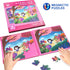 Magnetic Puzzles for Kids Ages 3 4 5, Mermaid Animal Wooden Jigsaw Puzzles Book for Toddlers, Travel Games, Fairy Tale Preschool Educational Learn...