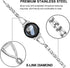 TRUMiRR Women Band for Galaxy Watch 7 6 5 4 40mm 44mm, Bling Diamond & Stainless Steel Watchband Quick Release Strap Jewelry Wristband for Samsung...