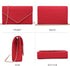 Dasein Women Faux Suede Evening Clutch Bags Formal Party Clutches Wedding Purses Cocktail Prom Clutches...