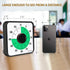 Secura 60-Minute Visual Countdown Timer, 7.5-Inch Oversize Classroom Visual Timer for Kids and Adults, Durable Mechanical Kitchen Timer Clock with...