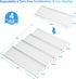 Spice Drawer Organizer, Spice Rack Drawer for Kitchen,4 Tier Clear Acrylic? Expandable From 13" to 26" Spice Rack Tray for Cabinet/Countertop(4 Pc...