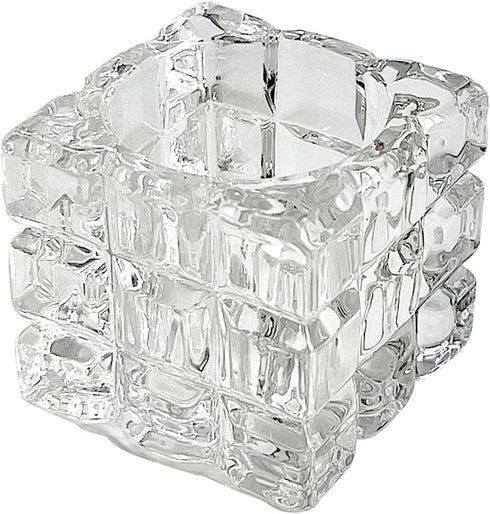 Makeup Spatula Holder Small Transparent Glass Storage Cup for Eye and Face Cream Applicator Stick Cosmetics Spoon Spatula Small Skincare Tool Stor...