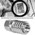 PD242 Series PD Steel Test Port and Diagnostic Equipment Quick Coupler with Female Pipe Thread, 1/8" Body Size, 1/4"-18 NPTF Thread Size, 2.12" Le...