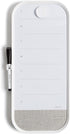 U Brands Modern Bevel Magnetic Dry Erase Calendar Board with Bulletin Strip, 7"x16", White Frame, Includes Magnet, Marker...
