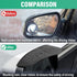2 PCS Mirror Rain Visor Eyebrows, Waterproof Side Mirror Visor Rain Guards, Carbon Fiber Auto Rear View Mirror Protecters, Universal Exterior Acce...