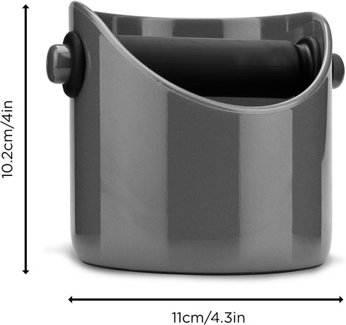 Dreamfarm Grindenstèin Sturdy, Compact, Modern Space-Saving Espresso Coffee Grind Knock Box - Silver...