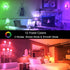 ILC RGB LED Light Bulb, Color Changing 40W Equivalent, Daylight White, 450LM Dimmable 5W E26 Screw Base RGBW, Mood Light Bulb - 12 Color Choices -...