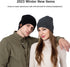beanie MUSICBEE Bluetooth V5.2 Wireless Knit Winter Cap, 24 Hour Play time, Built-in Microphone and HD Stereo Speakers, Wool Lined for Outdoor Hom...