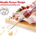 Meat Injector, TGE-V 1-oz Plastic BBQ Marinade Injector Kit, Turkey Injector Syringe (3 Stainless Steel Meat Needles +3 Replacement O Rings + 1 Cl...