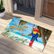 Its Five O' Clock Somewhere Welcome Mat Parrot Summer Sea Coastal Ocean Surfboards Colorful Bird Coconut Rugs Traps Dirt Indoor Outdoor Entryway N...