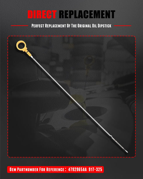 CCIYU Oil Dipstick 21.65" Oil Level Indicator Fit For Chrysler 300 3.5L V6 2005-2010,For Dodge Charger 3.5L V6 2007-2010,For Dodge Magnum 3.5L V6 ...
