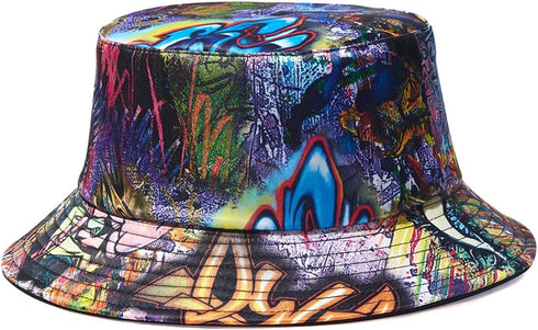 Quanhaigou Reversible Printed Bucket Hat,Summer Beach Outdoor Cap...