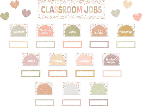 Teacher Created Resources Terrazzo Tones Classroom Jobs Mini Bulletin Board (TCR7209)...