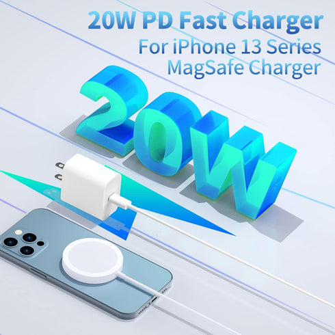 ?MFi Certified? iPhone Charger Fast Charging, Assrid 3Pack 20W PD USB-C Power Wall Charger Adapter with 3Pack 6FT Type C to Lightning Cable for iP...