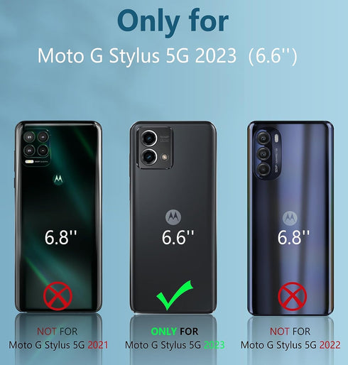 FNTCASE for Moto G Stylus-5G-2023 Case: Military Grade Drop Protection Cell Phone Cover with Kickstand & Slide | Rugged Shockproof Protective Bump...