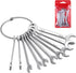 20pcs Mini Wrench Set Open End Wrench Ignition Wrench Sets With Chain Ring British/Metric Type Wrenches (Metric + British)...