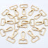 12 Pcs D Ring Swivel Lobster Claw Clasp, Push Gate Snap Hooks Trigger Clips(Gold, 1 1/4 inch)...