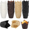 Ruisita 200 Pieces Mini Tulip Baking Cups Greaseproof Cupcake Muffin Liners Muffin Cases Wrappers for Wedding Birthday Party Baby Shower,Brown,Whi...