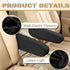 2 Pcs Car Front Seat Armrest Covers, Direct Replacement Center Console Lid Armrest Cover Skin,Cloth Fabric Armrest Protectors,Car Interior Accesso...