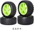 1/10 PreGlued 12mm Hex 2.2'' RC Buggy Wheels and Tires for Traxxas Redcat Shockwave Wltoys 144001 Losi HSP 94107 94170 RC Off-Road Cars...