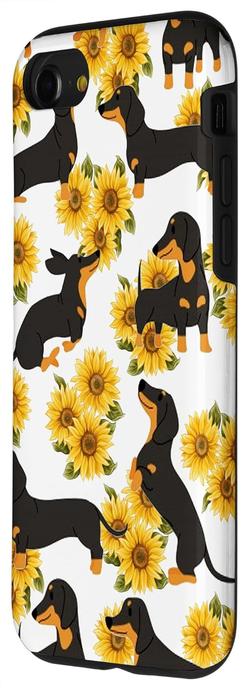 iPhone SE (2020) / 7 / 8 Dachshund Mom Case Sunflower dog Women gift Case......