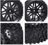 HobbyPark Front & Rear Wheels and Tires 12mm Hex Hub with Foam For Redcat Shockwave, Tornado Epx,S30 1/10 Off Road Buggy (Pack of 4)...