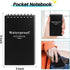 All Weather Waterproof Notebook,Small Spiral Notebook 3x5 Mini Pocket Notepad,Little Memo Pads,Write in The Rain Notebook,Field Notebook for Outdo...