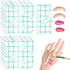 200 Pieces Makeup Hand Palette Adhesive Foundation Palette Disposable Foundation Mixing Tray Single Use Professional Make up Tools Clear Cosmetic ...
