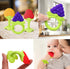 6 Pack Baby Teething Toys for Newborn Infant, BPA Free Freezer Safe Silicone Fruit Baby Teethers Soothe Babies Gums Set for Babies 0-6 Months 6-12...
