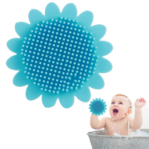 Baby Shampoo Brush Cleaning Hair Washing Brush Newborn Scrubbers Soft Hair Bathing Brush Massage Skin Exfoliator Newborn Hair Brush for Dry Skin E...