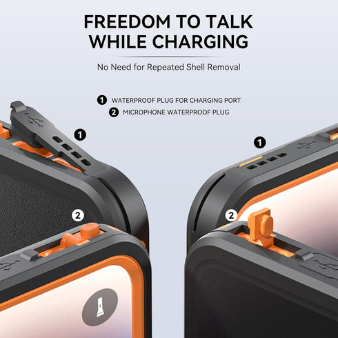 Waterproof Case for iPhone 15 Pro Max, IP68 & Built-in Lens Screen Protector Full Body Magnetic Protective Phone Case for iPhone 15 Pro Max, Dropp...