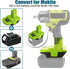MT20RNL Battery Adapter for Makita to for Ryobi 18V Power Tools, Battery Adaptor Convert for Makita 18V Battery to for Ryobi 18V Power Tools(No Ba...