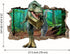 Supzone Dinosaur Wall Stickers Broken 3D Decorative Wall Decals Removable Boys Bedroom Baby Nursery Childrens Wall Decor...
