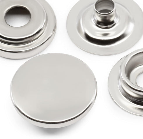 Dritz 5-1 Heavy Duty Snaps, Nickel, Size 24 (5/8-Inch) 7-Sets...