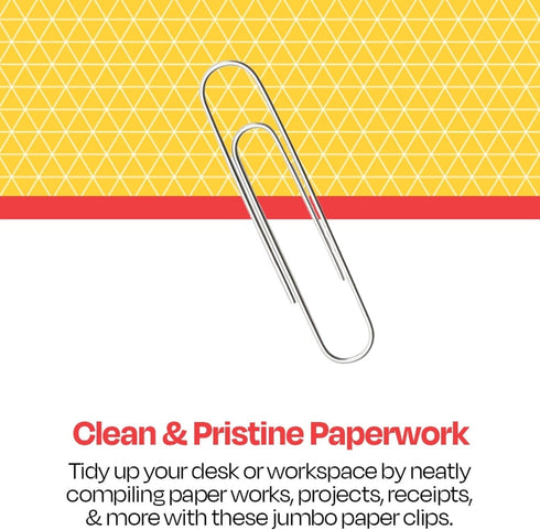 School Smart Smooth Paper Clip, 1-1/4 Inches, Silver, Pack of 100...