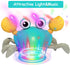 Crawling Crab Baby Toys - Infant Tummy Time Toys 3 4 5 6 7 8 9 10 11 12 Light-up Walking Sensory Induction Crabs, Interactive Toddler Christmas Ea...