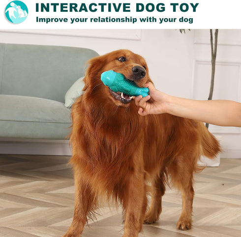 Dog Chew Toys for Aggressive Chewers, Indestructible Dog Toys for Aggressive Chewers, Tough Dog Toys for Large Dogs, Squeaky Dog Toys, Strong Dog ...